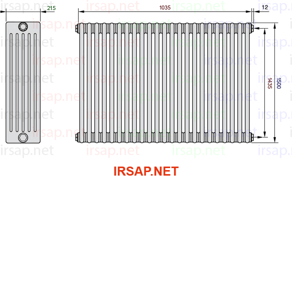 Радиатор IRSAP Tesi 61500/23 T02 CL 01